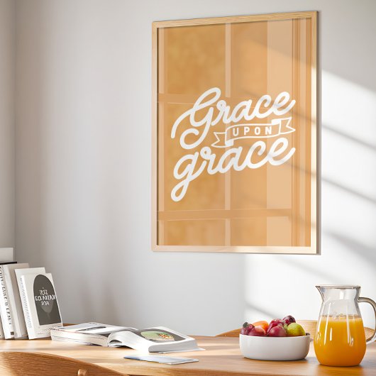 Poster Moutarde chrétienne Grâce sur grâce