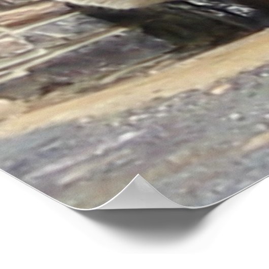 Poster Mouton à la porte (Coin)