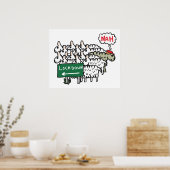 Poster Mouton antiblocage (Cuisine)