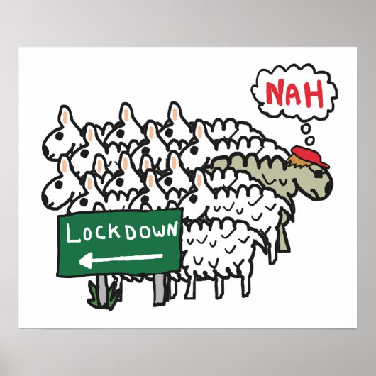Poster Mouton antiblocage (Devant)