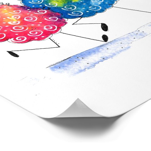 Poster Mouton de danse Whimsical (Coin)