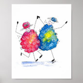 Poster Mouton de danse Whimsical (Devant)