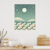 Poster Mouton endormi (Cuisine)
