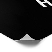 Poster Mouton Mouton Hurray Drôle Animal Pun Dark BG (Coin)