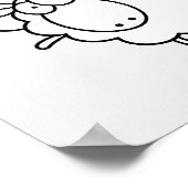 Poster Mouton noir et blanc (Coin)