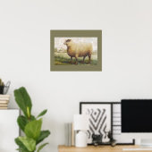 Poster Mouton primitif (Bureau à domicile)