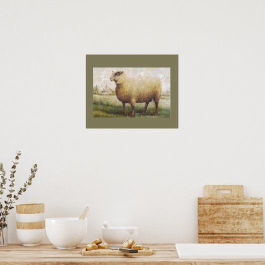 Poster Mouton primitif (Cuisine)