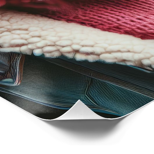 Poster mouton rose (Coin)