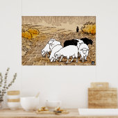 Poster Moutons À Pâturer (Cuisine)