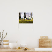 Poster Moutons au soleil d'hiver (Cuisine)