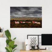 Poster Moutons colorés (Bureau à domicile)