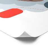 Poster Moutons sur moto (Coin)