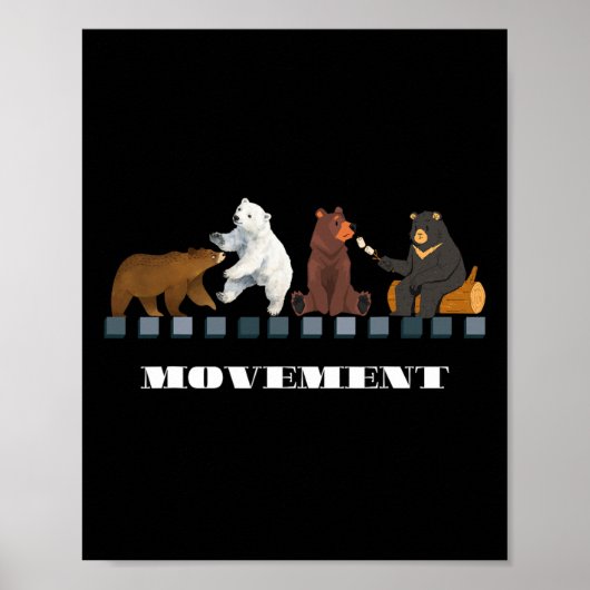 Poster Mouvement 4b Four Bear Feminist Women Empower Grap (Devant)