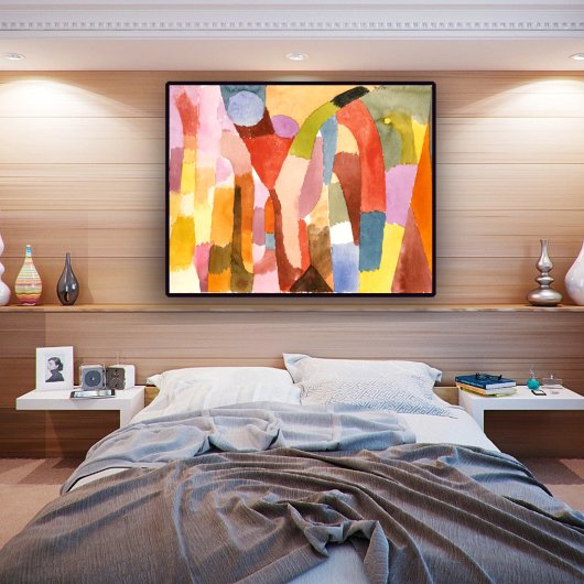 Poster Mouvement des chambres voûtées, Paul Klee