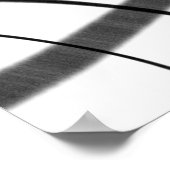 Poster Mouvement en noir et blanc (Coin)