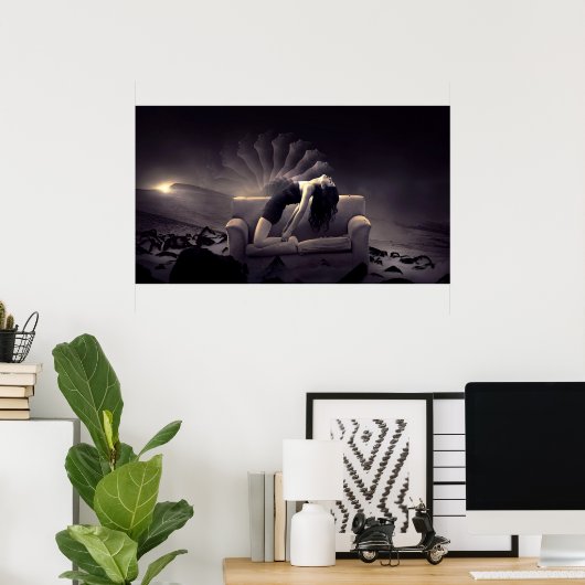 Poster Mouvement lent (Bureau à domicile)