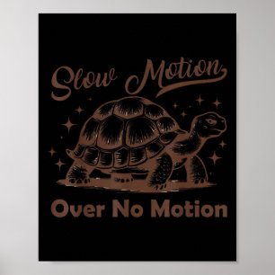 Poster Mouvement Lent Sur Tortue De Méme Sans Mouvement H