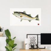 Poster Moving Bass Gyotaku (Bureau à domicile)