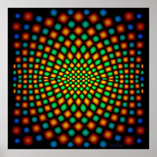 Poster Moving Snake Skin Illusion optique (Devant)