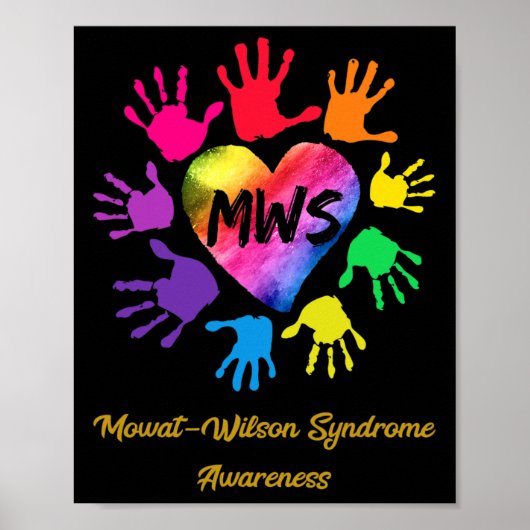 Poster Mowat Wilson Syndrome Sensibilisation Mains Cadeau (Devant)