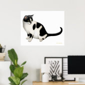 Poster Moxie l'impression Tuxedo Cat (Bureau à domicile)