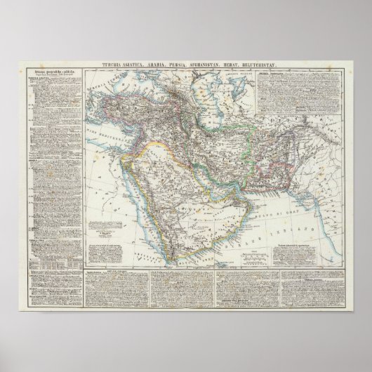 Poster Moyen-Orient, Asie du Sud (Devant)