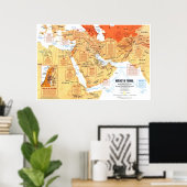 Poster " Moyen-Orient : Le Moyen-Orient en 1980... (Bureau à domicile)