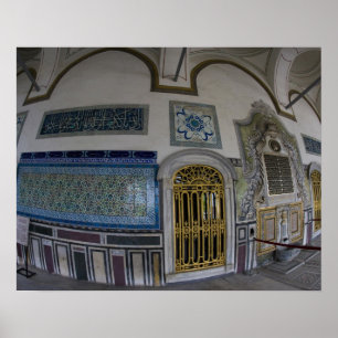 Poster Moyen-Orient Turquie et ville d'Istanbul avec les 