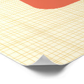 Poster Moyen siècle moderne atomique géométrique Abstrait (Coin)