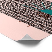 Poster Moyenne siècle Mondern Abstrait géométrique (Coin)