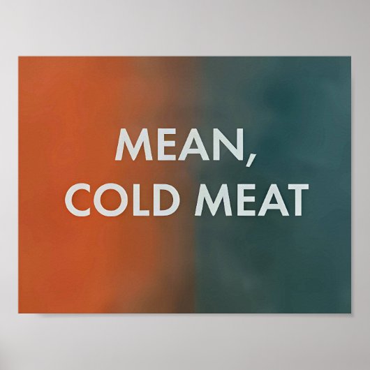 Poster Moyenne, Viande froide - Uniquement les meurtres d (Devant)