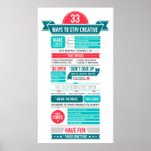 Poster moyens de rester créatif (Devant)