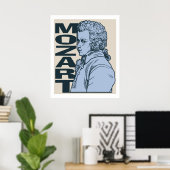 Poster Mozart (Bureau à domicile)