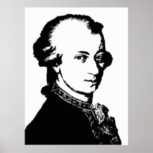 Poster Mozart Black and white vectoriel art