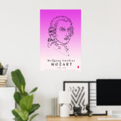 Poster Mozart : Face à la musique (Bureau à domicile)