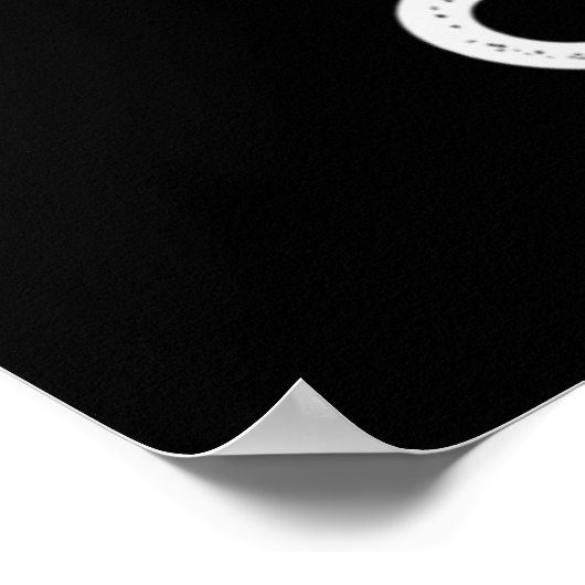 Poster Mozza vraiment mignon Pizza Pun Dark BG (Coin)