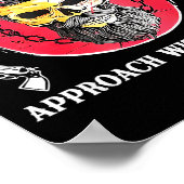 Poster Mpy Old Approach With Caution Beard Skull Barber (Coin)