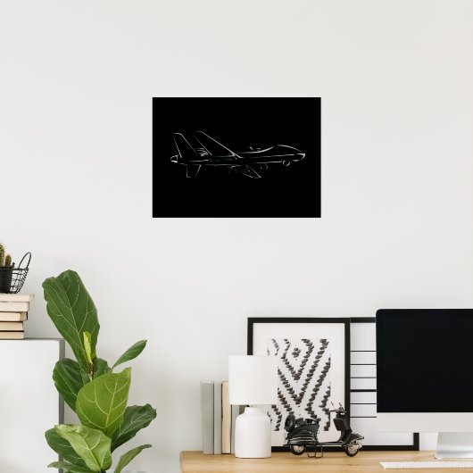 POSTER MQ-9 (Bureau à domicile)