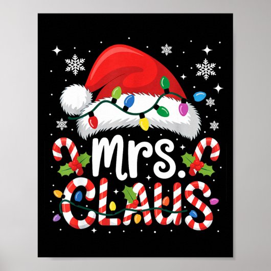Poster Mr And Mrs Claus Couples Matching Christmas (Devant)