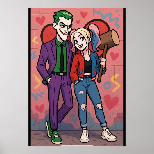 Poster Mr and Mrs Joker (Devant)