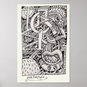 Poster Mr Emptyful, Ink Drawing