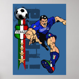 Poster Mr Italian Stallion Forza Azzurri Italy 2010 gifts