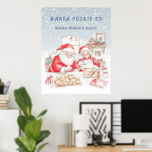 Poster Mr & Mrs Claus Christmas Cookies  (Bureau à domicile)