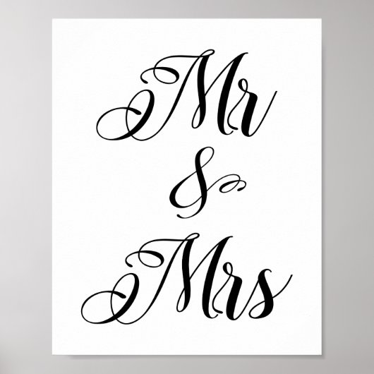 Poster Mr & Mrs, Mister And Misses (Devant)