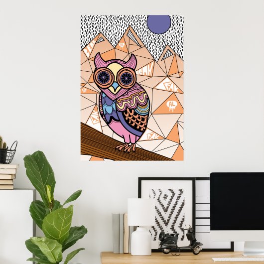 Poster Mr. Owl Art Print (Bureau à domicile)