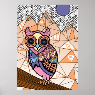 Poster Mr. Owl Art Print