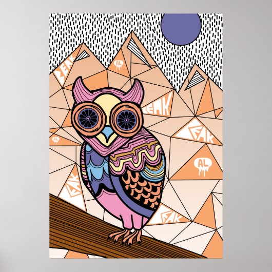 Poster Mr. Owl Art Print (Devant)