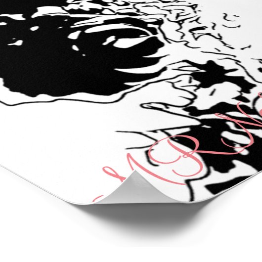 Poster MRNStudios Doodle à fleurs (Coin)