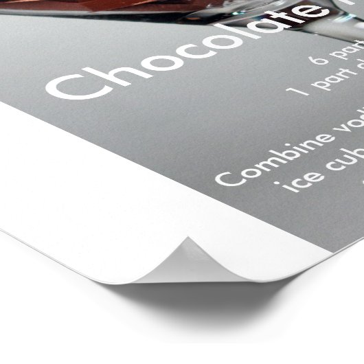 Poster Mrtini au chocolat (Coin)