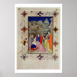 Poster MS 11060-11061 Heures de Notre Dame : Sexte, Adora